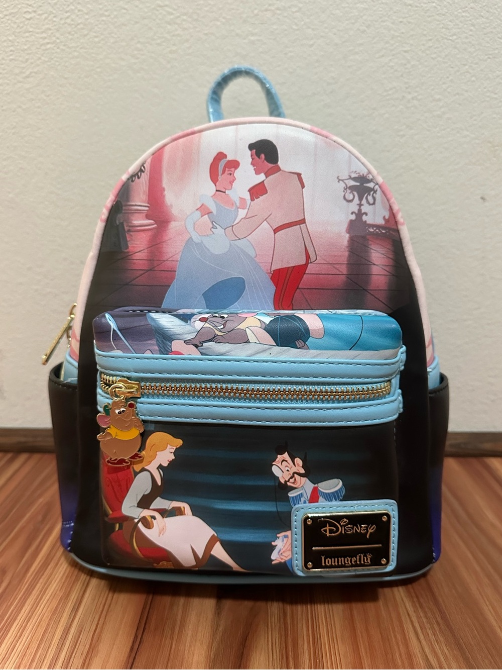 NWT Disney x Loungefly Cinderella Mini Backpack - Pastel Blue